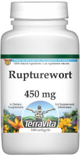 Terravita Rupturewort (Hawkweed) 450 mg Capsules, 100 Count