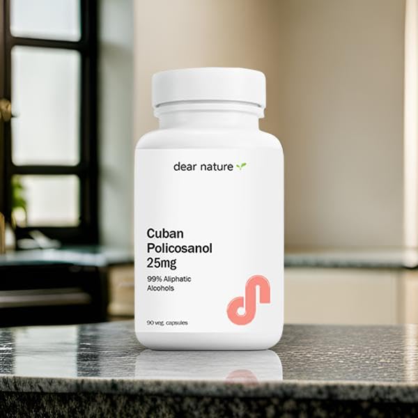Dear Nature Cuban Policosanol 25mg Capsules, 90 Count