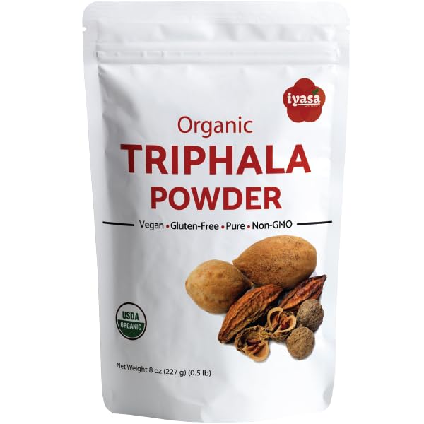 Iyasa Holistics Organic Triphala Powder, 8 Ounce