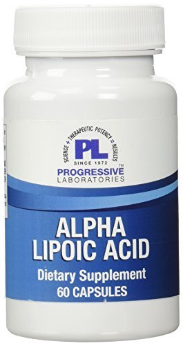 Progressive Laboratories Alpha Lipoic Acid Supplement Capsules, 60