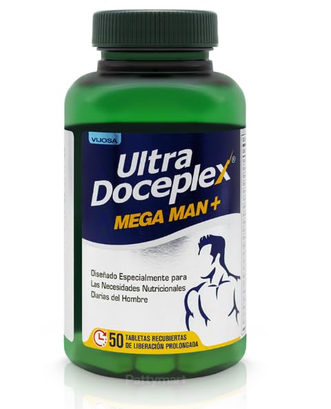 VIJOSA Ultra Doceplex Mega Man+ & Mega Woman+ Prolonged-Release Tablets, 50 Count