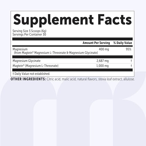Micro Ingredients Mag Duo Magtein Magnesium L-Threonate Powder & Turmeric Curcumin Capsules, 2 Pack Bundle