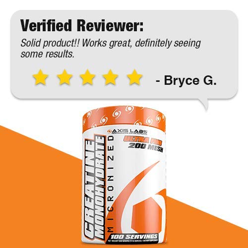 Axis Labs Micronized Creatine Monohydrate Powder 17.637 oz