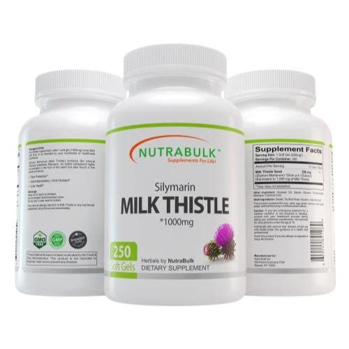 NutraBulk Milk Thistle Softgels 1000 Count
