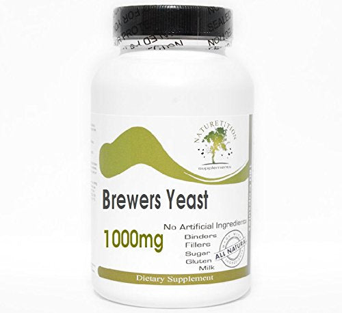 Naturetition Supplements Brewers Yeast 1000mg Capsule 1 Count