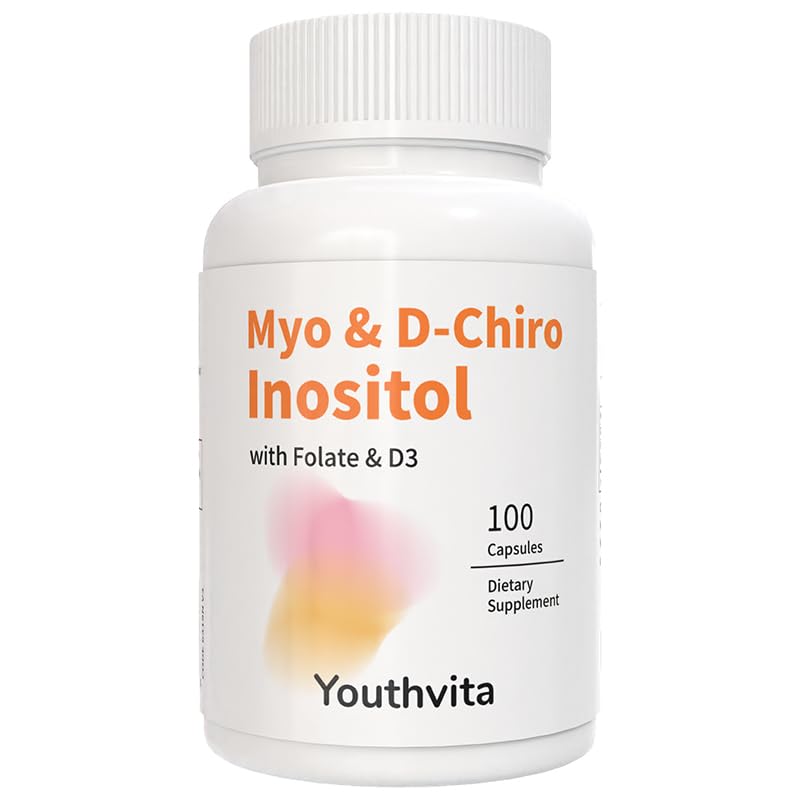 YOUTHVITA Myo-Inositol & D-Chiro Inositol Supplement for Women 100 Capsules