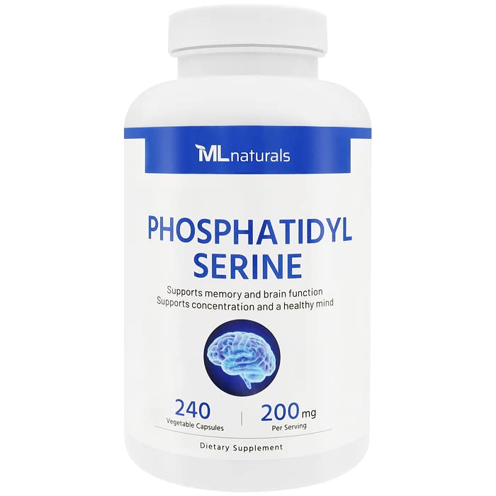 ML Naturals Phosphatidyl Serine 200mg (Per Serving) Capsules, 240