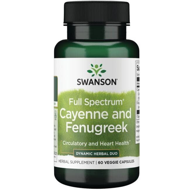 Swanson Cayenne & Fenugreek Capsule 60 Count
