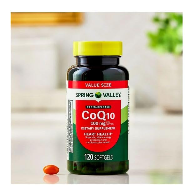 H4U CoQ10 Heart Health Dietary Supplement Softgels, 100 mg, 120 Count
