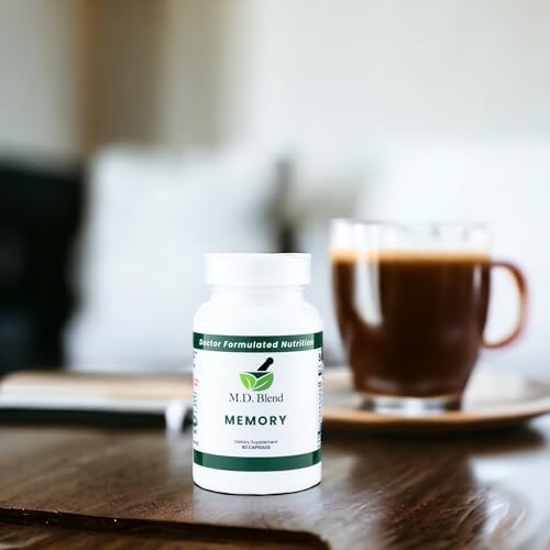 M.D. Blend Brain Supplements for Memory and Focus, 120 Capsules