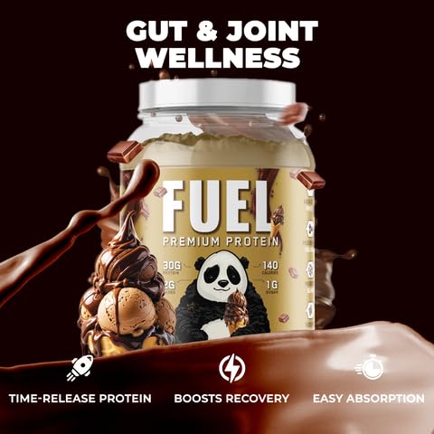 Underground Bio Labs Panda Fuel Premium Whey Protein Powder, 40 Servings, 2.5 lb, Chocolate Ice Cream flavor