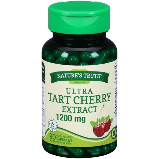 Nature's Truth Ultra Tart Cherry 1200 mg Dietary Supplement Quick Release Capsules, 360 Capsules