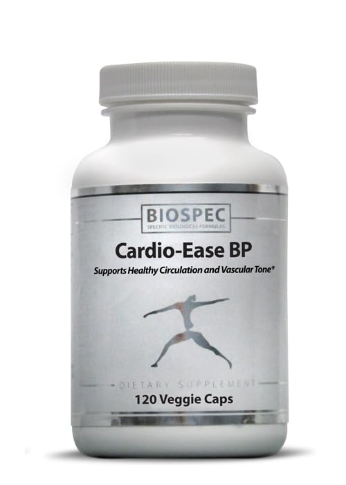 BIOSPEC NUTRITIONALS Cardio-Ease BP Support Circulation and Cardiovascular System Capsules 120