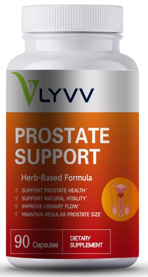 Lyvv Prostate Support with Saw Palmetto, Plant Sterol, Zinc, Selenium, Copper and More for Prostate Health and Urinary Health, 90 Capsules