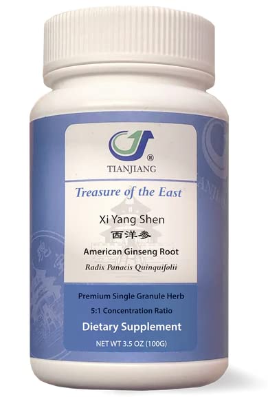 Treasure of the East American Ginseng Root - Xi Yang Shen (5:1 Herbal Extract Granules, 100g) Powder 3.53 Ounce