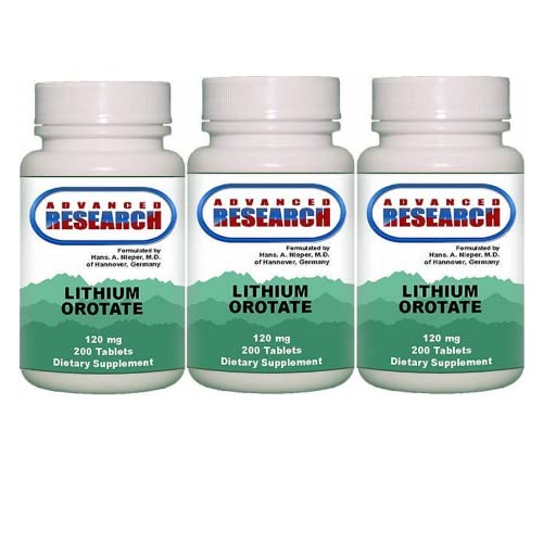 NCI Advanced Research Lithium Ootate Tablets 120 mg, 3 Pack