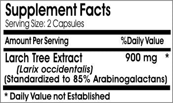 Naturetition Supplements Larch Tree Extract 900mg Arabinogalactan (AG) Capsules, 90 Count