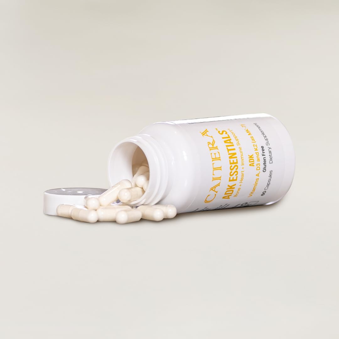 Caitera ADK Essentials Vitamin A, D, K (MK-7) Dietary Supplement 60 Capsules