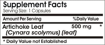 Naturetition Supplements Artichoke Leaf 500mg, 200 Capsules