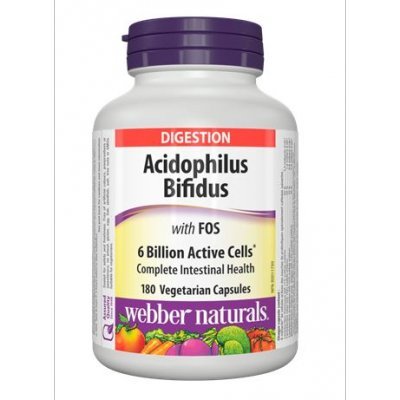 Webber Naturals Acidophilus with Bifidus & FOS 180 Capsules