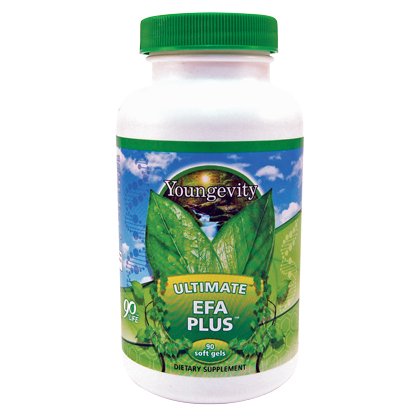 Youngevity Ultimate EFA Plus Essential Fatty Acids Capsules, 180 Count