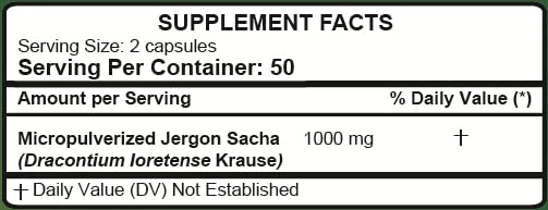 Hanan Jergon Sacha Capsules 200