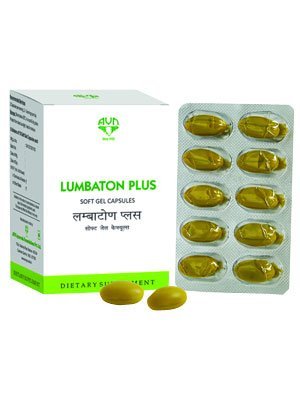 AVN Ayurveda Formulations Lumbaton Plus Soft Gel Capsules, 60 Capsules