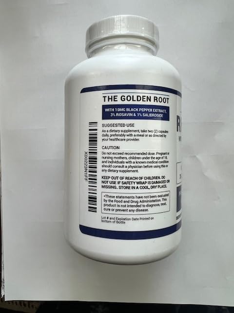 Simply Potent Siberian Rhodiola Rosea 1000mg, 180 Capsules