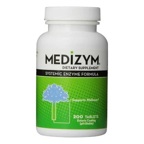 Medizym Naturally Vitamins Systemic Enzyme, Joint & Immune Support 200 Tablets