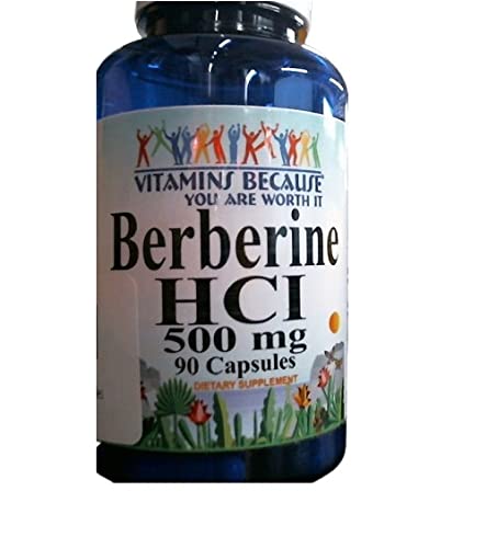 Vitamins Because Berberine 500mg 90 Capsules
