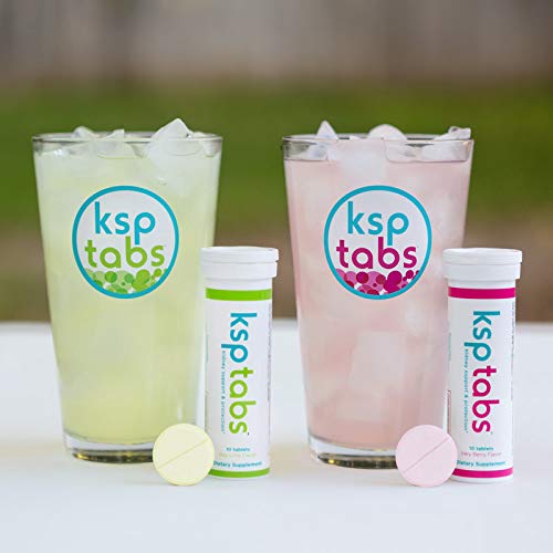 KSPtabs Very Berry All Natural Hydration & Kidney Health Supplement to Combat Calcium Oxalate Crystal Formation, 30 Tablets
