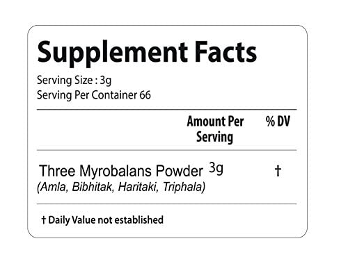 bixa BOTANICAL Triphala Powder, 16 oz