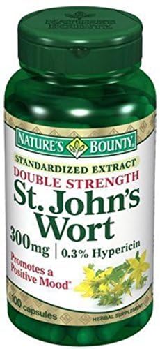 Nature's Bounty St. John's Wort 300 mg Capsules Pack of 4