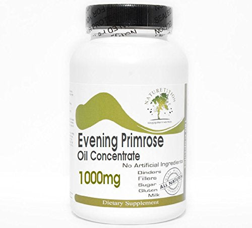 Naturetition Supplements Evening Primrose Oil Concentrate 1000mg, 200 Capsules
