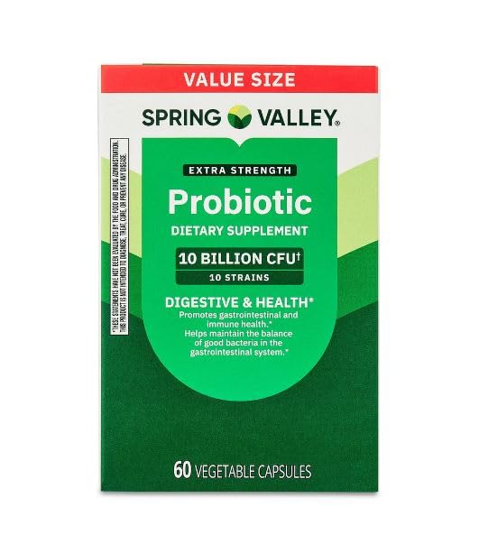 H4U Probiotic Vegetable Tablets for Digestive Health, 60 Tablets
