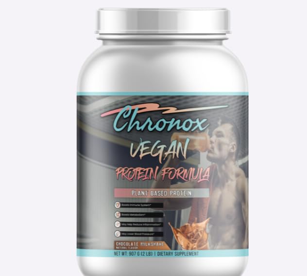 Chronox Vegan Protein Powder, Chocolate Flavor, 1 Count