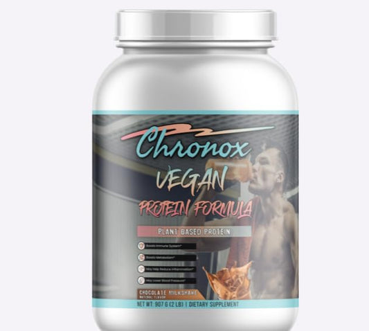 Chronox Vegan Protein Powder, Chocolate Flavor, 1 Count
