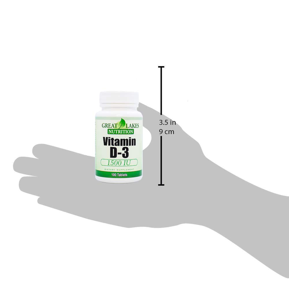 Great Lakes Nutrition Vitamin D3 Capsules 100