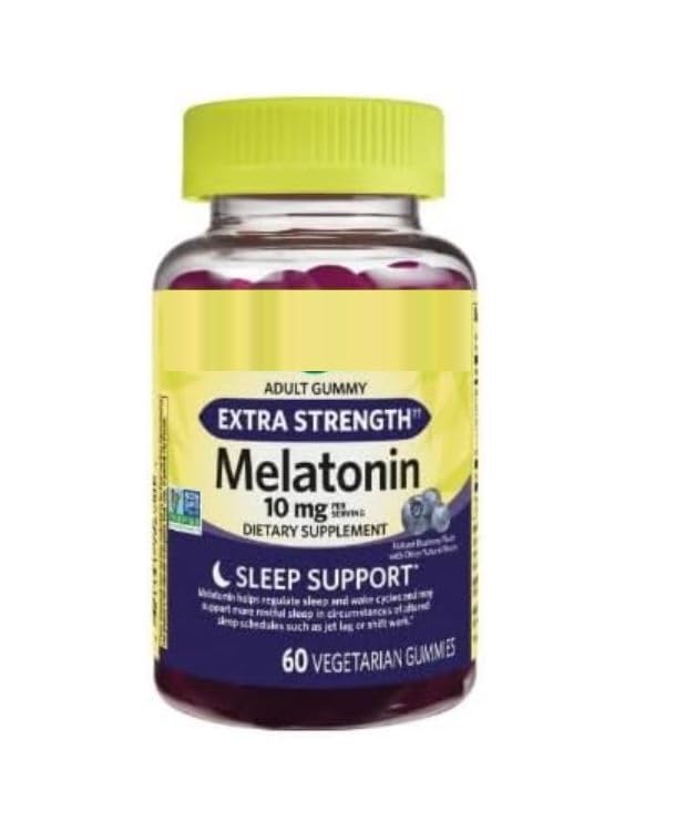 SEDLAV Melatonin Gummies 10mg – Natural Blueberry Flavor, Non-GMO Sleep Support Supplement, 1 Count