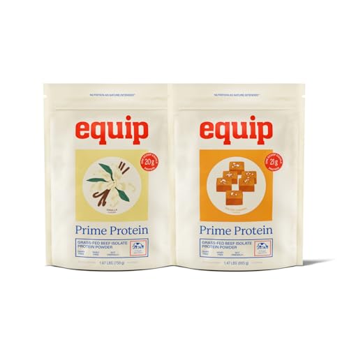 Equip Prime Protein Powder Vanilla & Prime Protein Powder Salted Caramel Powder 50.24