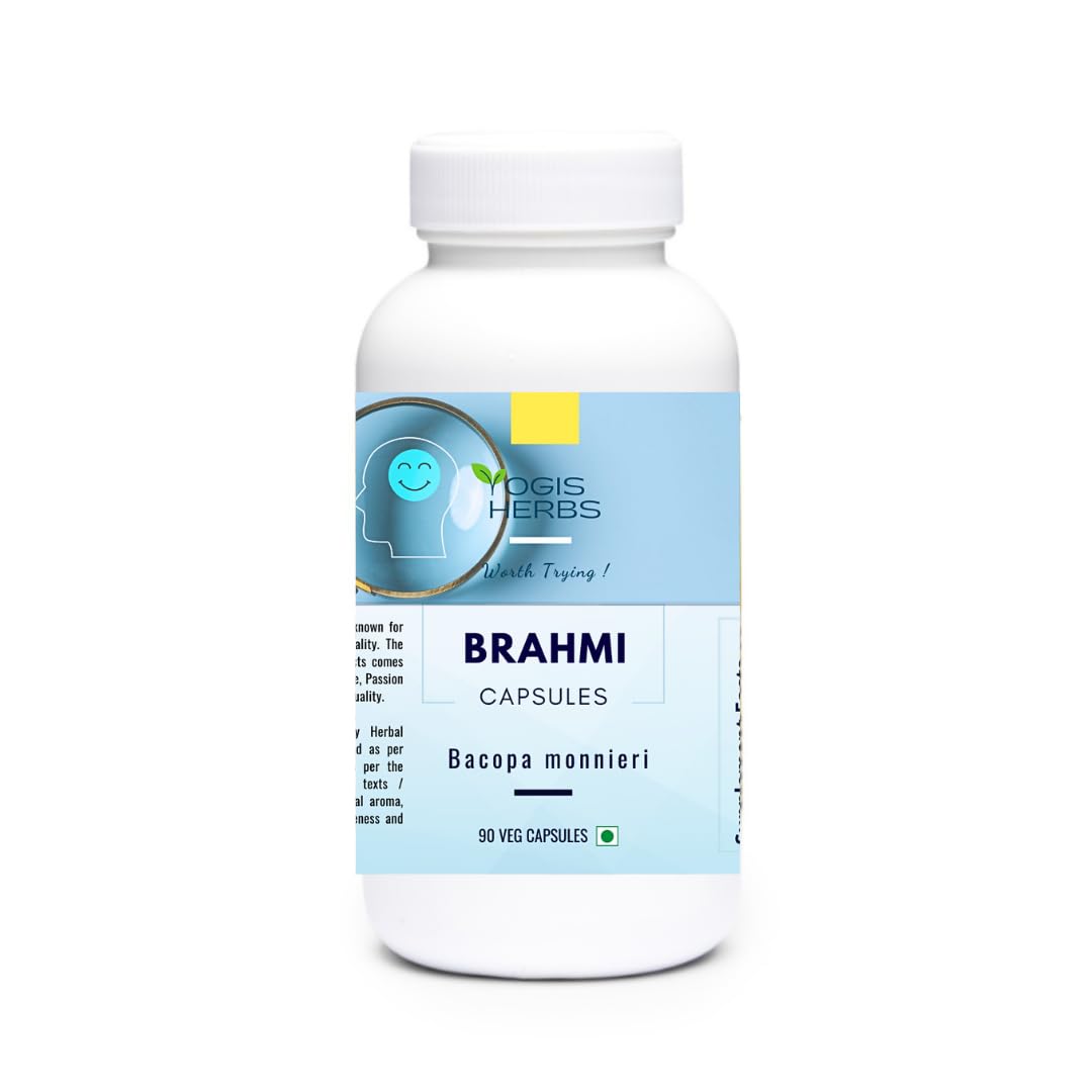 YOGIS HERBS Brahmi (Bacopa Monnieri) 90 Capsules