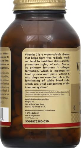 Solgar Vitamin C 1000 mg Vegetable Capsules, 250 Count