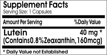 Naturetition Supplements Lutein 40mg Capsule, 180 Capsules