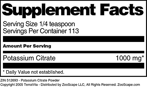 Terravita Potassium Citrate Powder 12 oz