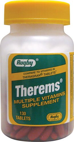 RUGBY LABORATORIES Therems Multiple Vitamin Tablets 130