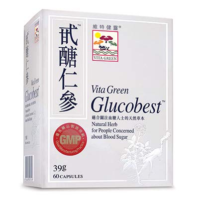 Vita Green Glucobest Ginseng Formula, 60 Capsules