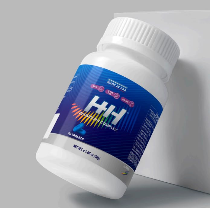 BIRM H&H Bromelain Complex Digestive Enzyme Supplement with Bromelain, Turmeric, Ginger & Cat’s Claw, Tablet, 60 Tablets