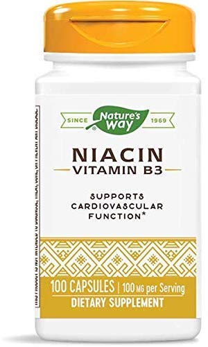 Nature's Way Niacin 100 mg Capsule, 300 Capsules