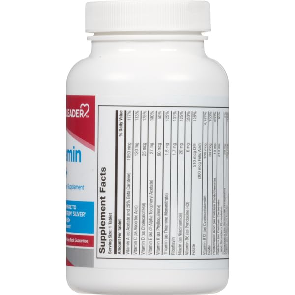 Leader Men's 50+ Multivitamin Tablets 100 Ct