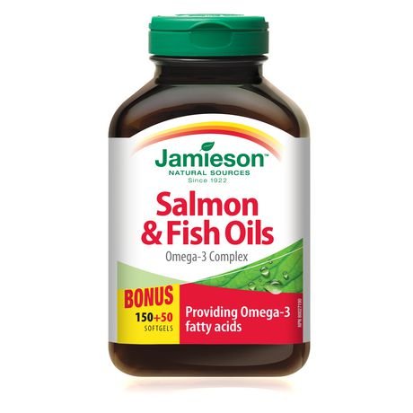 Jamieson Salmon & Fish Oils Omega-3 Complex Softgels 200